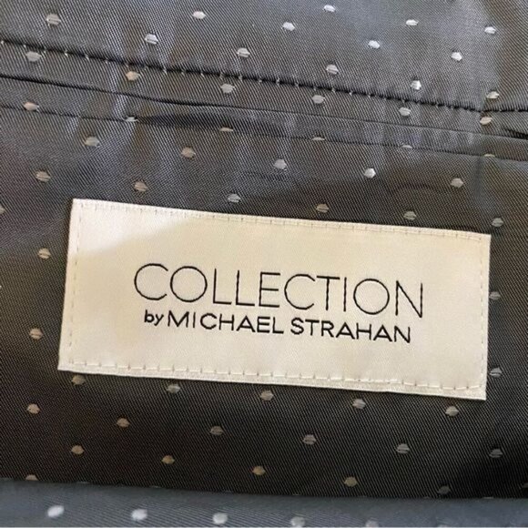 Collection by Michael Strahan Striped Blazer Gray 46L - Picture 2 of 3